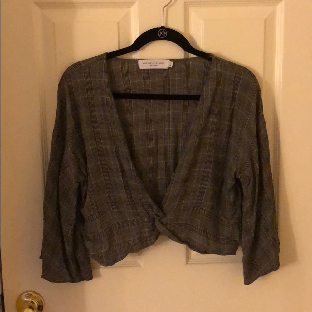 Black Schoolgirl Crop Top from Nectar